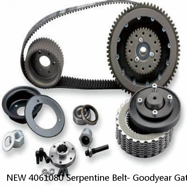 NEW 4061080 Serpentine Belt- Goodyear Gatorback The Quiet Belt